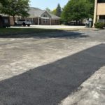 30 Ft by 6ft Asphalt Pothole Patch Before Rubber Seal Added