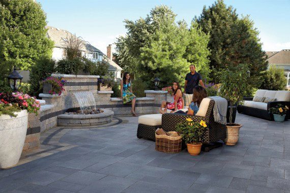 Broadview Heights, Ohio – Invite Your Friends To Your Superb Paver Patio With Water Feature