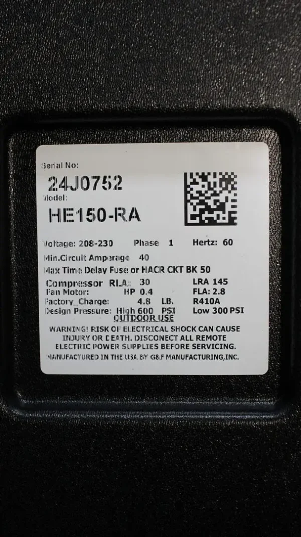 GulfStream HE150-RA <br><h4>Swimming Pool & Spa Pool Electric Heat Pump</h4> - Image 9