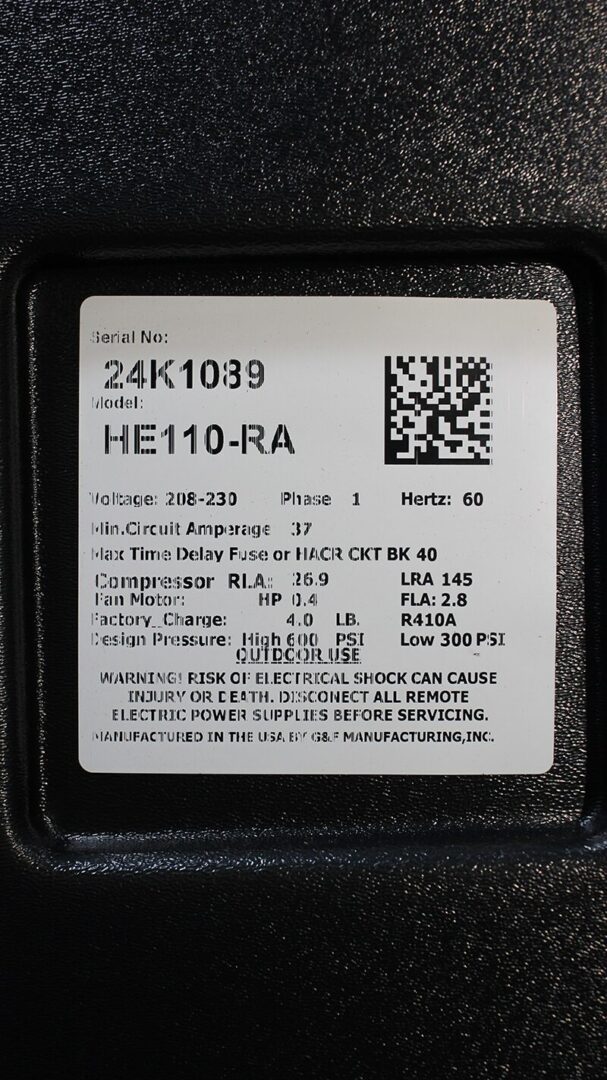 GulfStream HE110-RA<br><h4>Pool & Spa Pool Heater; 115,000 BTU Electric Heat Pump</h4> - Image 8