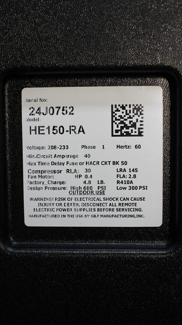 GulfStream HE150-RA<br/><h4>Pool & Spa Pool Heater; 142,000 BTU Electric Heat Pump</h4> - Image 9