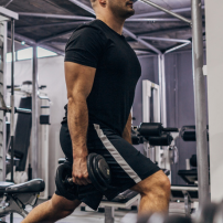 exercise dumbbell lunges