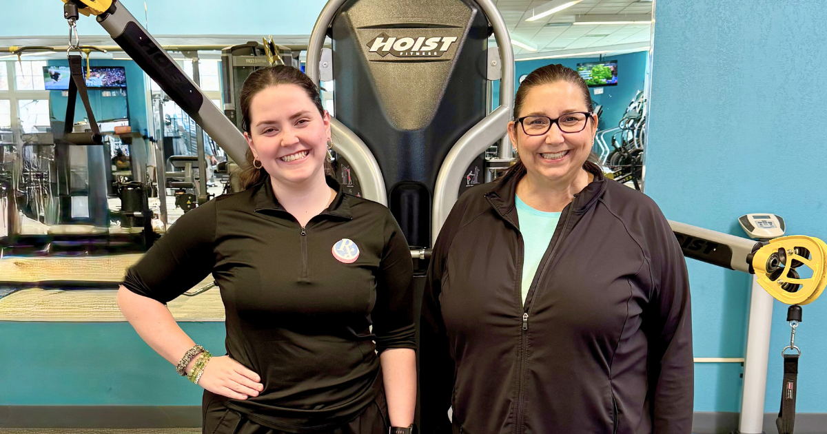 mvp client amy with prescription fitness trainer ella powell
