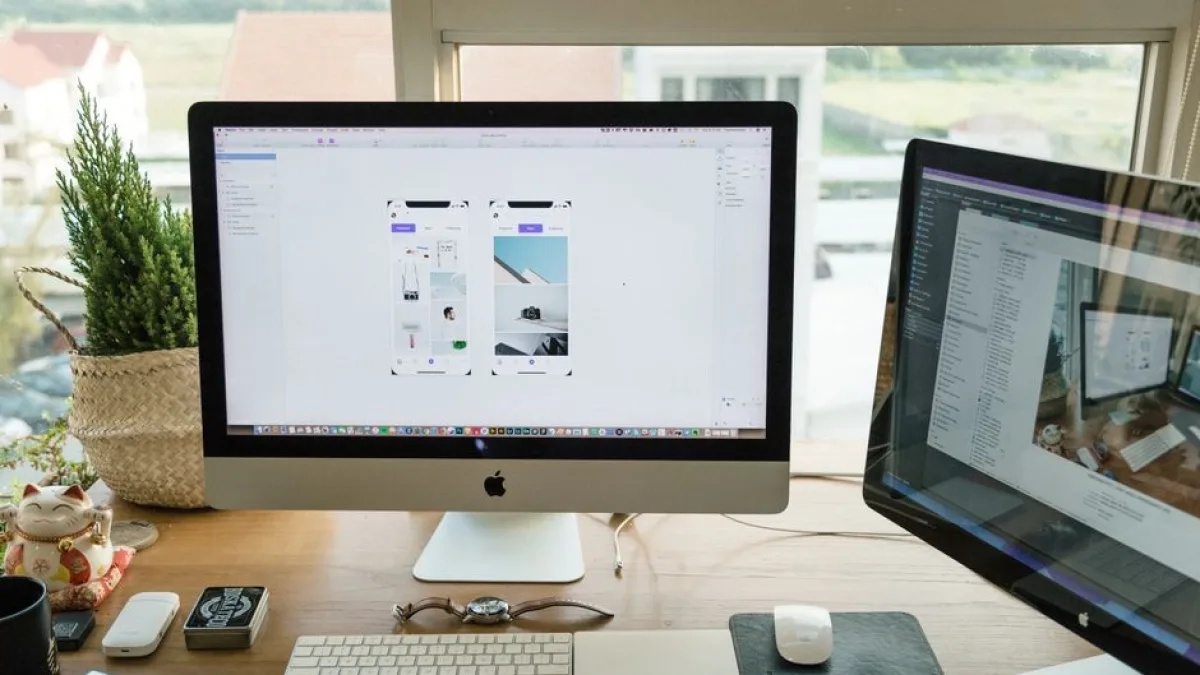 A computer screen displaying website accessibility features